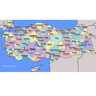 Carte de la Turquie