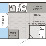 Jay Series Sport Hardwall 12BMD Floor Plan