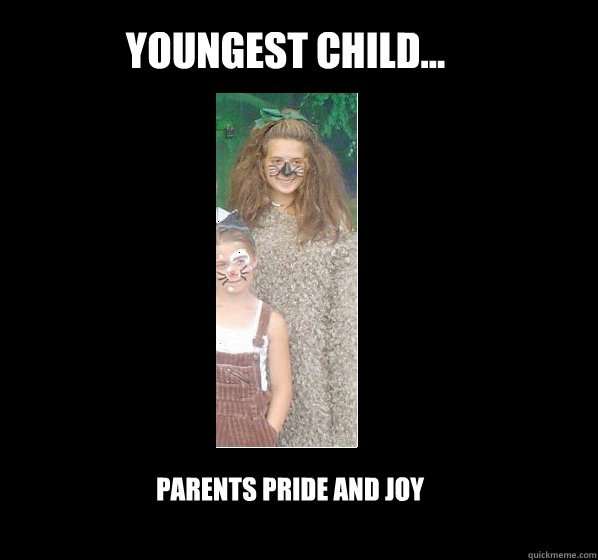 youngest child... Parents pride and joy  lion girl