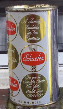 Schaefer can side.