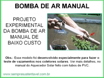 BOMBA DE AR MANUAL DE BAIXO CUSTO