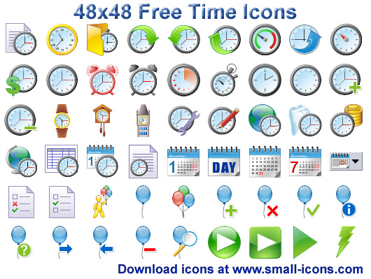 Free Time Icons