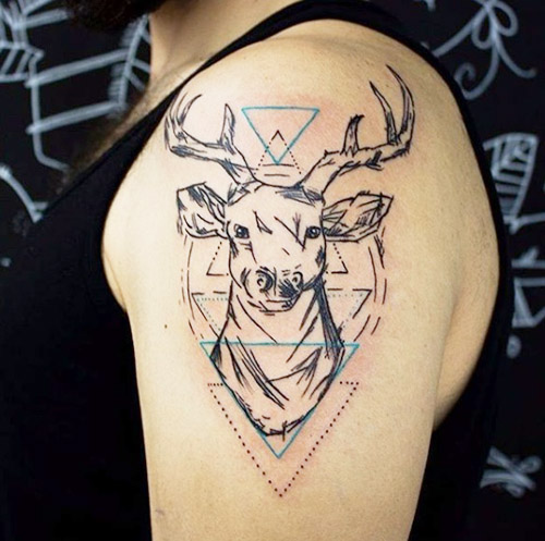 tatuajes hipster de venado 5 - tatuajes hipster