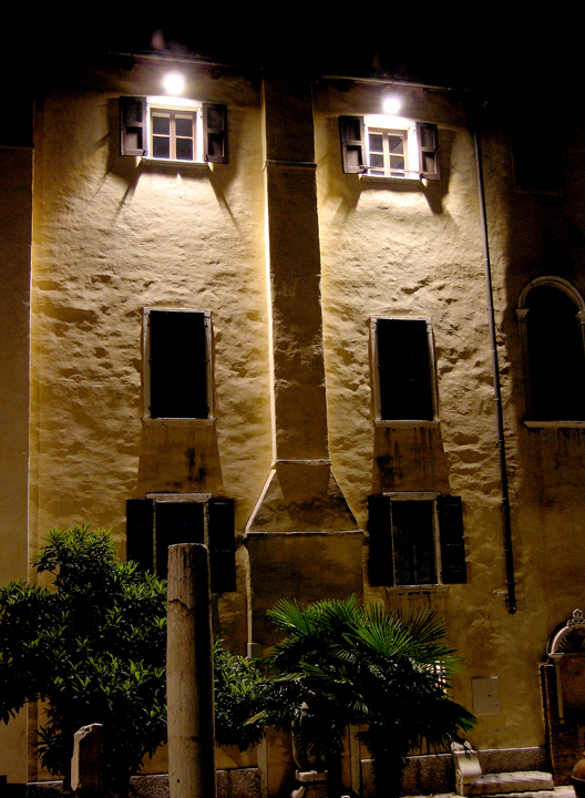 Koper Regional Museum, by night