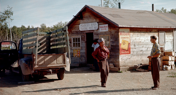 Meander River, Alberta, trading post, 1956