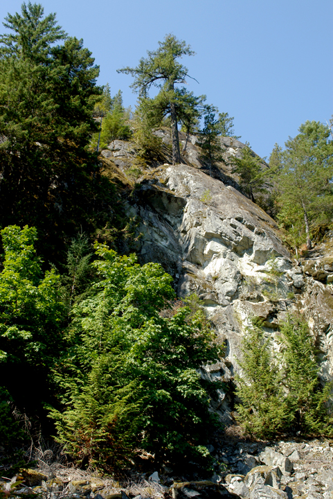 Mountainside near Evans Lake