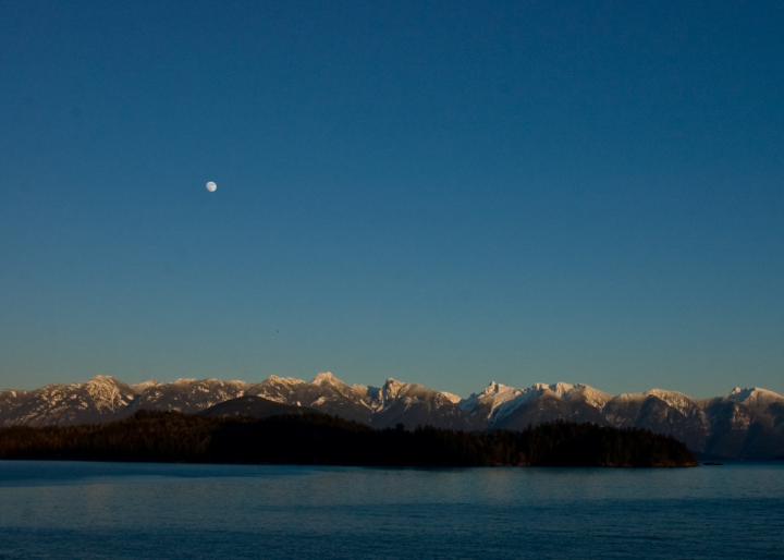 Winter dusk in Howe Sound