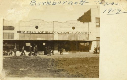 R.H. Henry &b Co General Merchandise, Burkburnett, Texas, 1919