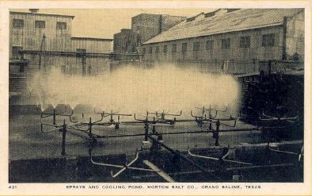 Sprays and cooling pond, Morton Salt Co., Grand Saline, Texas