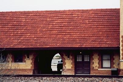 Train station in Waxahachie, Texas