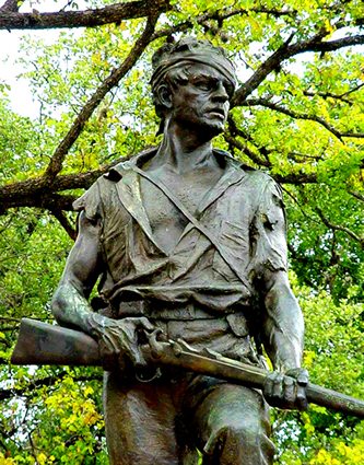 Firing Line statue by Pompeo Coppini in Victoria Texas