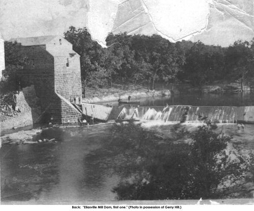 Vintage photo of the flour mill in Eliasville, Texas