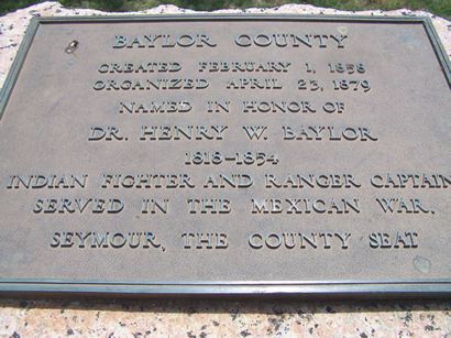 TX - Baylor County Centennial Marker