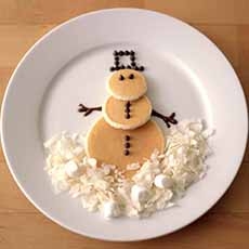 Snowman Pancakes