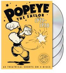 Popeye cartoons on DVD