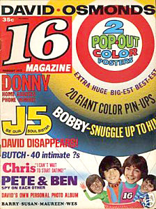 TV Blog / 1970's teen magazine with Donny Osmond & David Cassidy