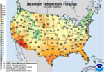 Day 6 Maximum Temperatures