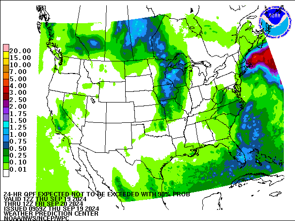 24-Hour 90th
                     Percentile QPF valid 12Z September 20, 2024