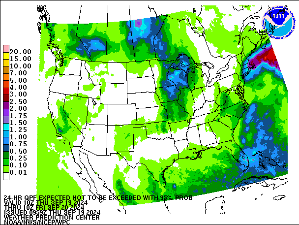 24-Hour 95th
                     Percentile QPF valid 18Z September 20, 2024