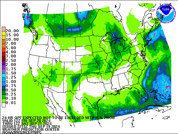 24-Hour 95th
                     Percentile QPF valid 12Z September 21, 2024