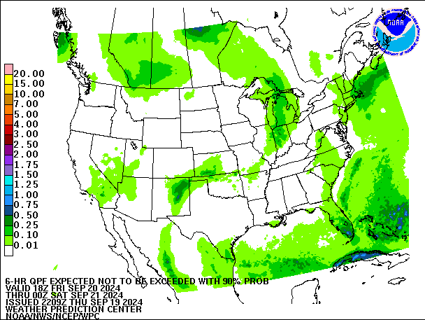 6-Hour 90th
                     Percentile QPF valid 00Z September 21, 2024