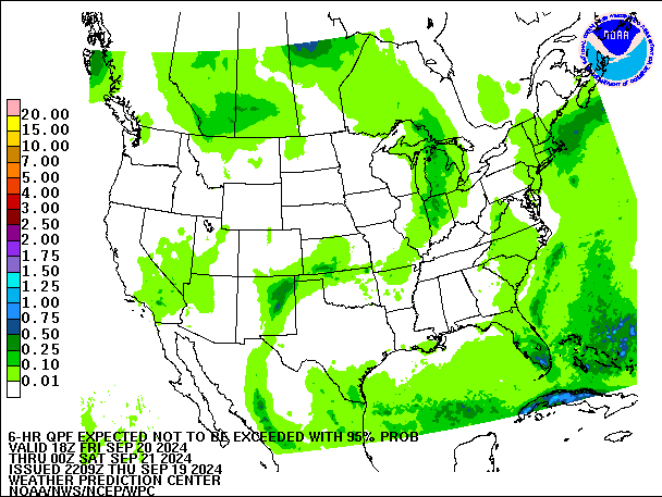 6-Hour 95th
                     Percentile QPF valid 00Z September 21, 2024