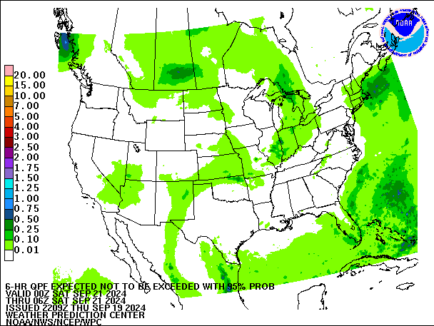 6-Hour 95th
                     Percentile QPF valid 06Z September 21, 2024