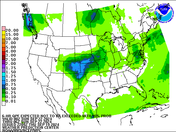 6-Hour 95th
                     Percentile QPF valid 06Z September 22, 2024