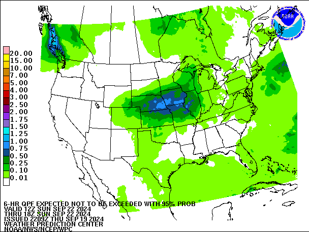 6-Hour 95th
                     Percentile QPF valid 18Z September 22, 2024