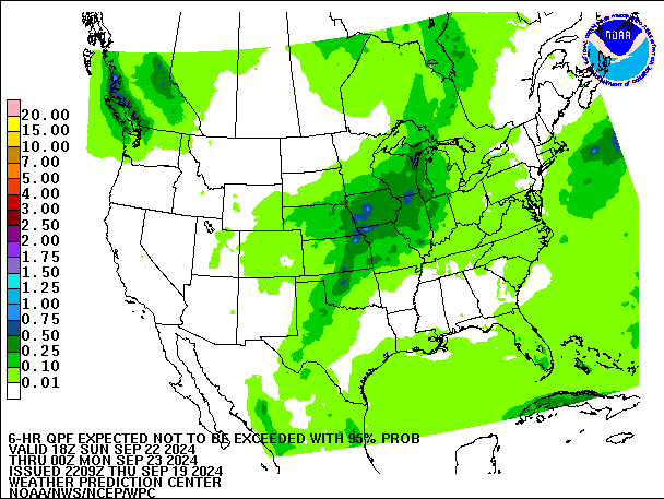 6-Hour 95th
                     Percentile QPF valid 00Z September 23, 2024