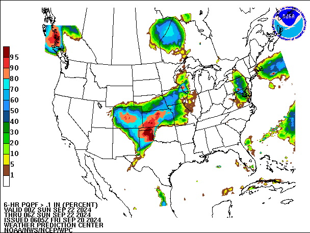 6-Hour PQPF valid 06Z September 22, 2024