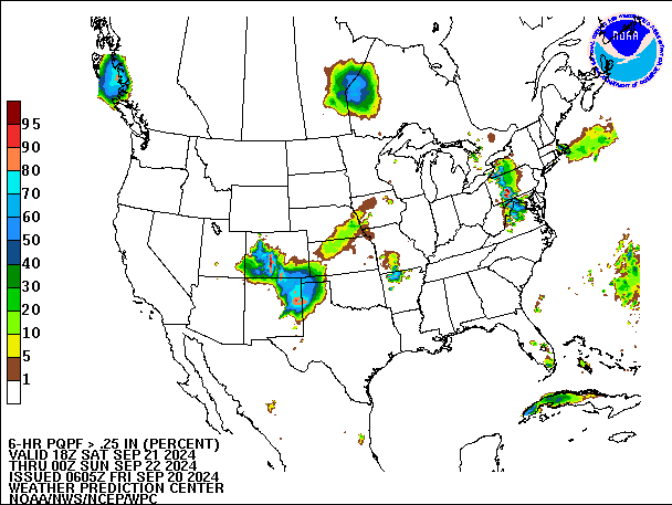 6-Hour PQPF valid 00Z September 22, 2024