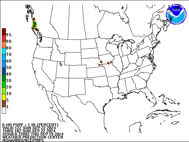 6-Hour PQPF valid 18Z September 22, 2024