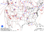 Latest United States (CONUS) surface analysis without observations