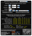 Pr&eacute;visualisation Ecran Principal Widget Dashboard Calculatrice Eclipse Solaire