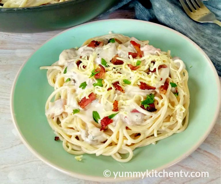 Spaghetti Carbonara (Filipino-style Carbonara)