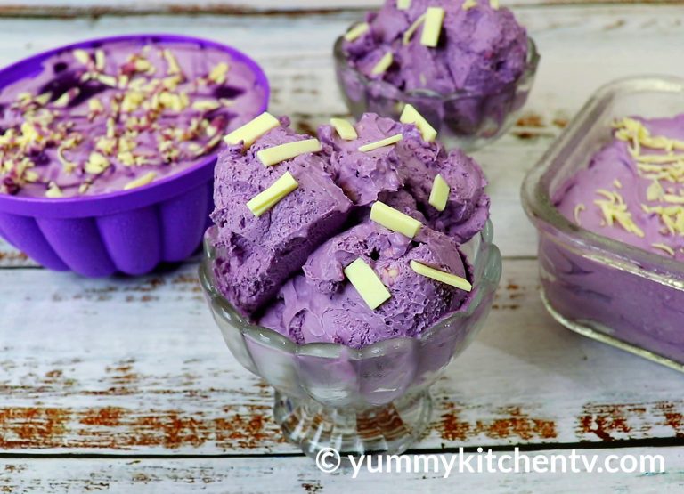 Ube Cheese Ice Cream