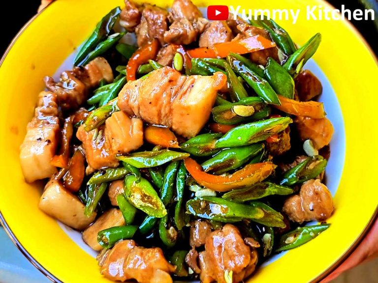 Stir-fry Green beans with Pork Belly