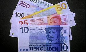 Netherlands guilder notes