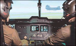 Privately financed helicopter flight simulator