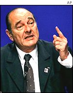 French President Jacques Chirac