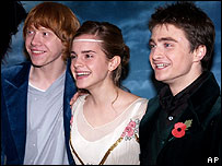 Rupert Grint, Emma Watson and Daniel Radcliffe