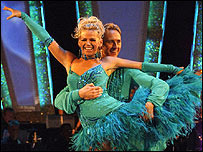 Zoe Ball and dance partner Ian Waite in Strictly Come Dancing