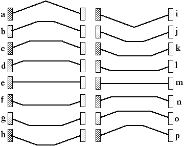 sketch of time lapse motion of a string