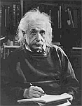 Einstein, Princeton, 1947. Picture (c) Halsman Estate.