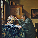 "L'astronome". Peinture de Johannes Vermeer, 1668.