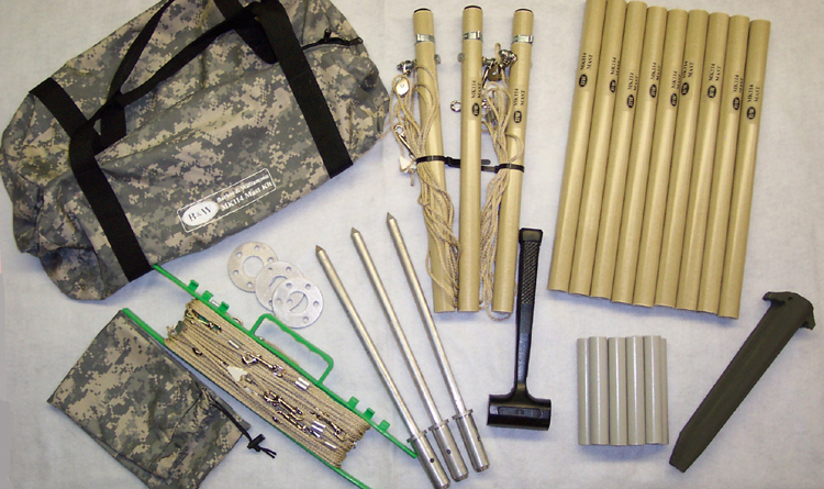 AK-MP90-S Manpack Tactical Forward NVIS Hf Antenna Mast Kit