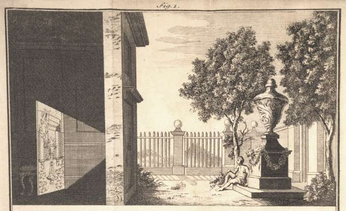 The camera obscura principle as illustrated in 'A short account of the eye and nature of vision. Chiefly designed to illustrate the use and advantage of spectacles.'