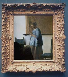 Woman in Blue Reading a Letter, Johannes Vermeer