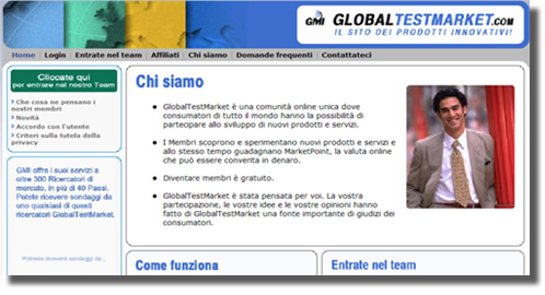 guadagnare con global test market